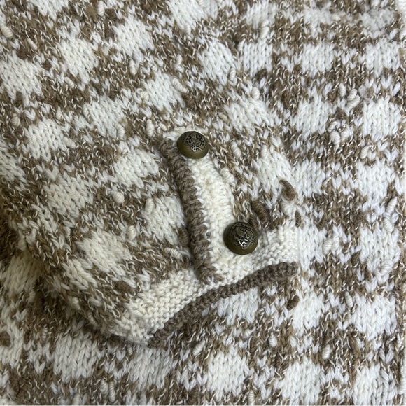 Peruvian Connection Vintage Merino Wool‎ Handknit Cardigan - Picture 3 of 8